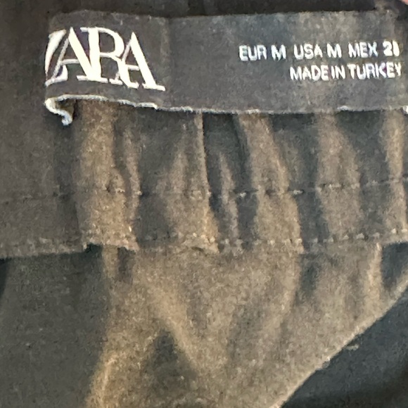 Zara Black Ruffle Micro Mini Skort, Size Medium - Picture 4 of 8